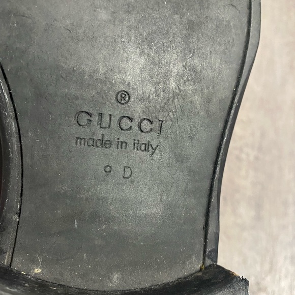 GUCCI Mens Horsebit Black Leather Loafers - Picture 7 of 11